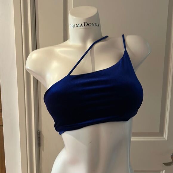 SUPERDOWN X REVOLVE electric blue crop top small - Picture 2 of 11